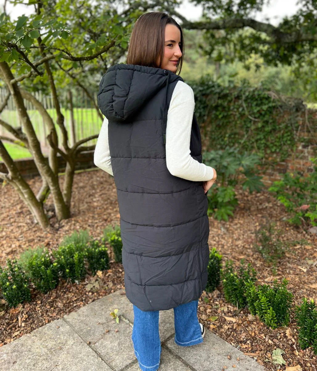 Reversible Longline Padded Gilet - Image 6