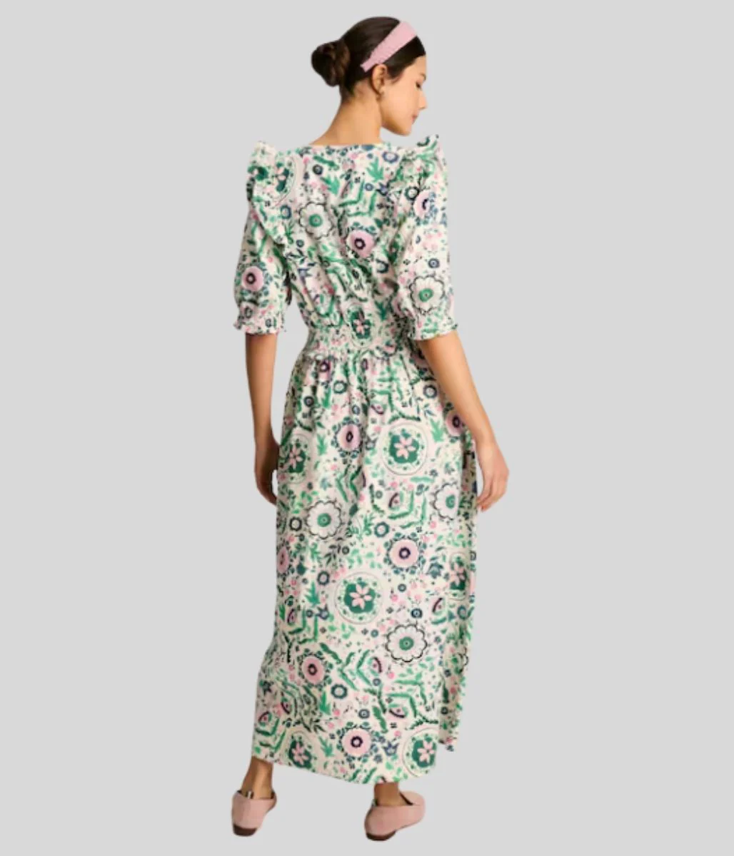 Rosalie Floral Frill Dress - Image 8