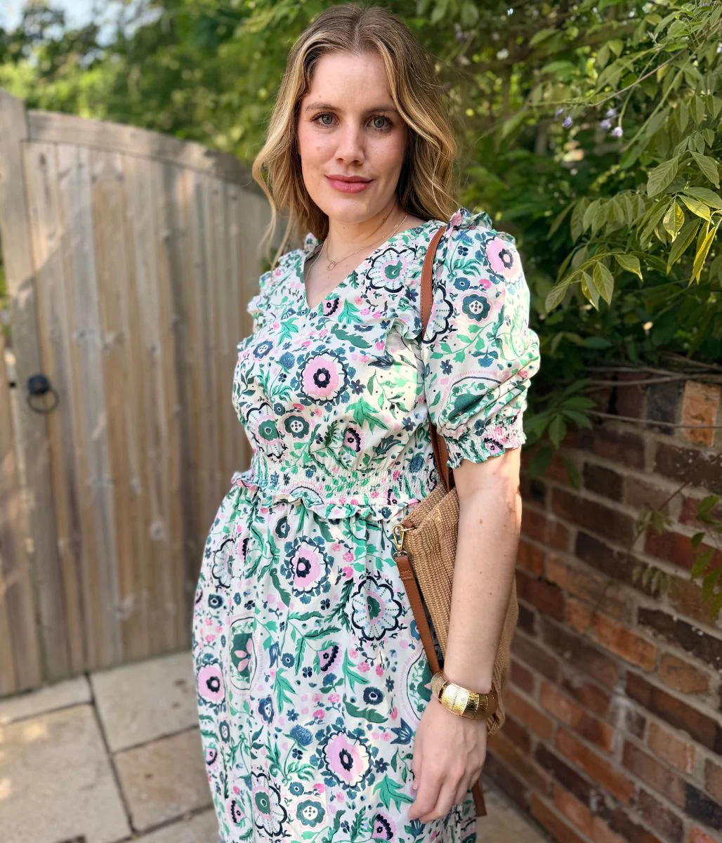 Rosalie Floral Frill Dress - Image 9