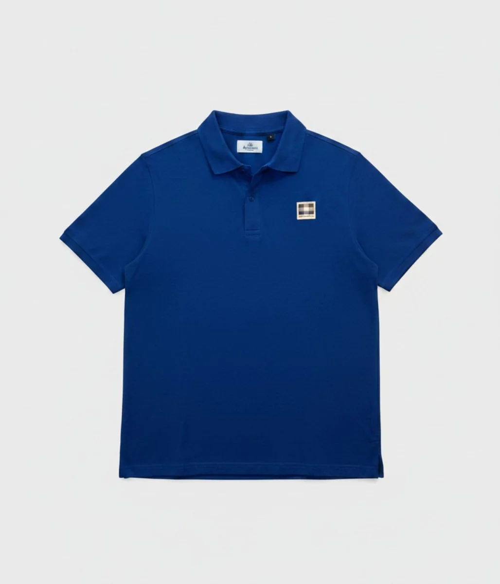 Royal Blue Aquascutum Mens Pique Polo Shirt