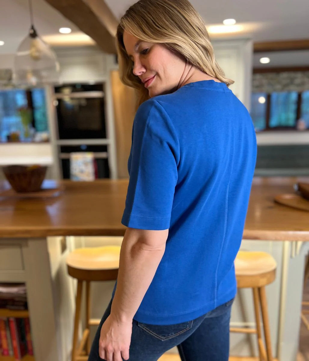 Royal Blue Premium Cotton Rich T Shirt - Image 4