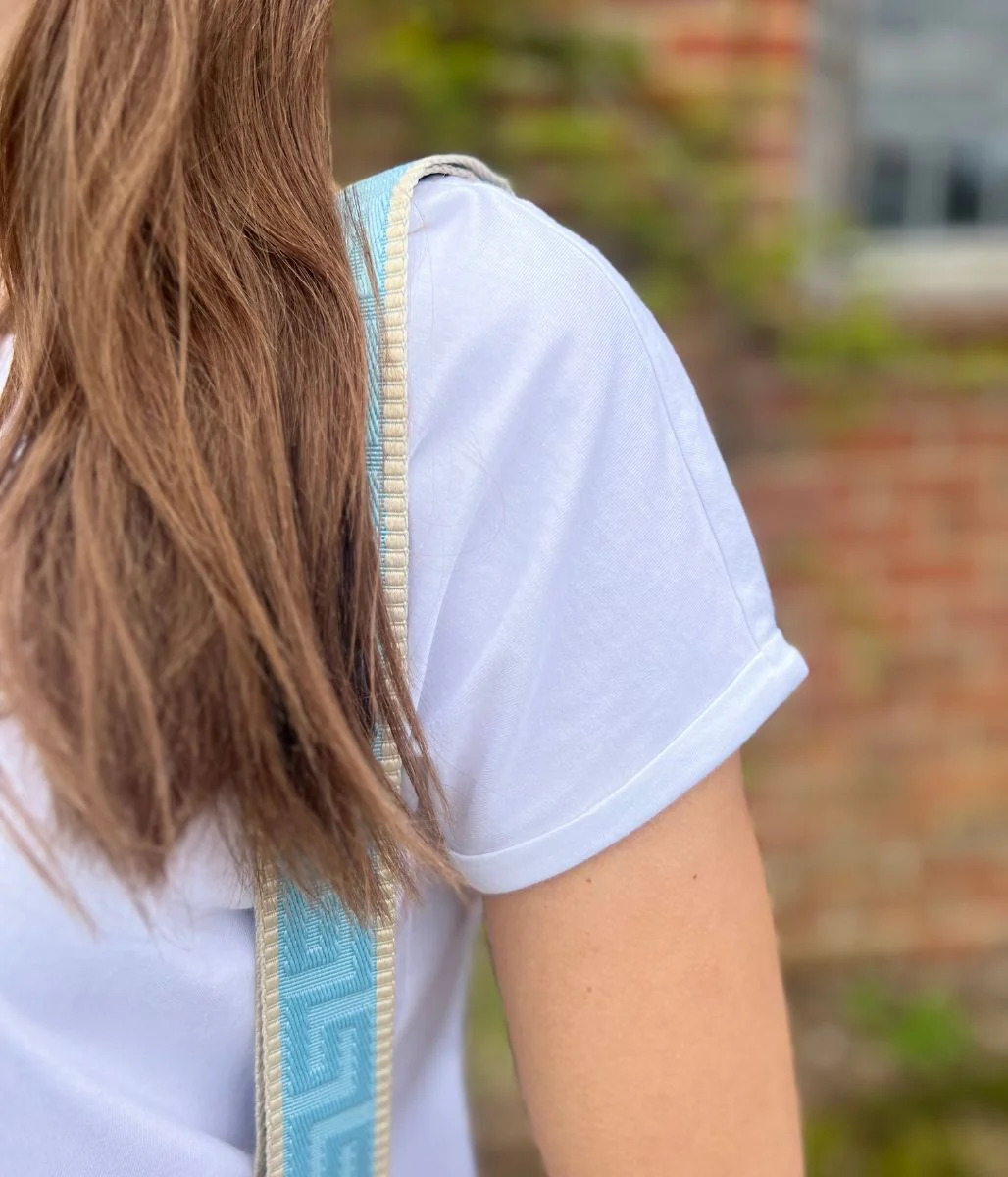 White Cap Sleeve Cotton T Shirt - Image 4