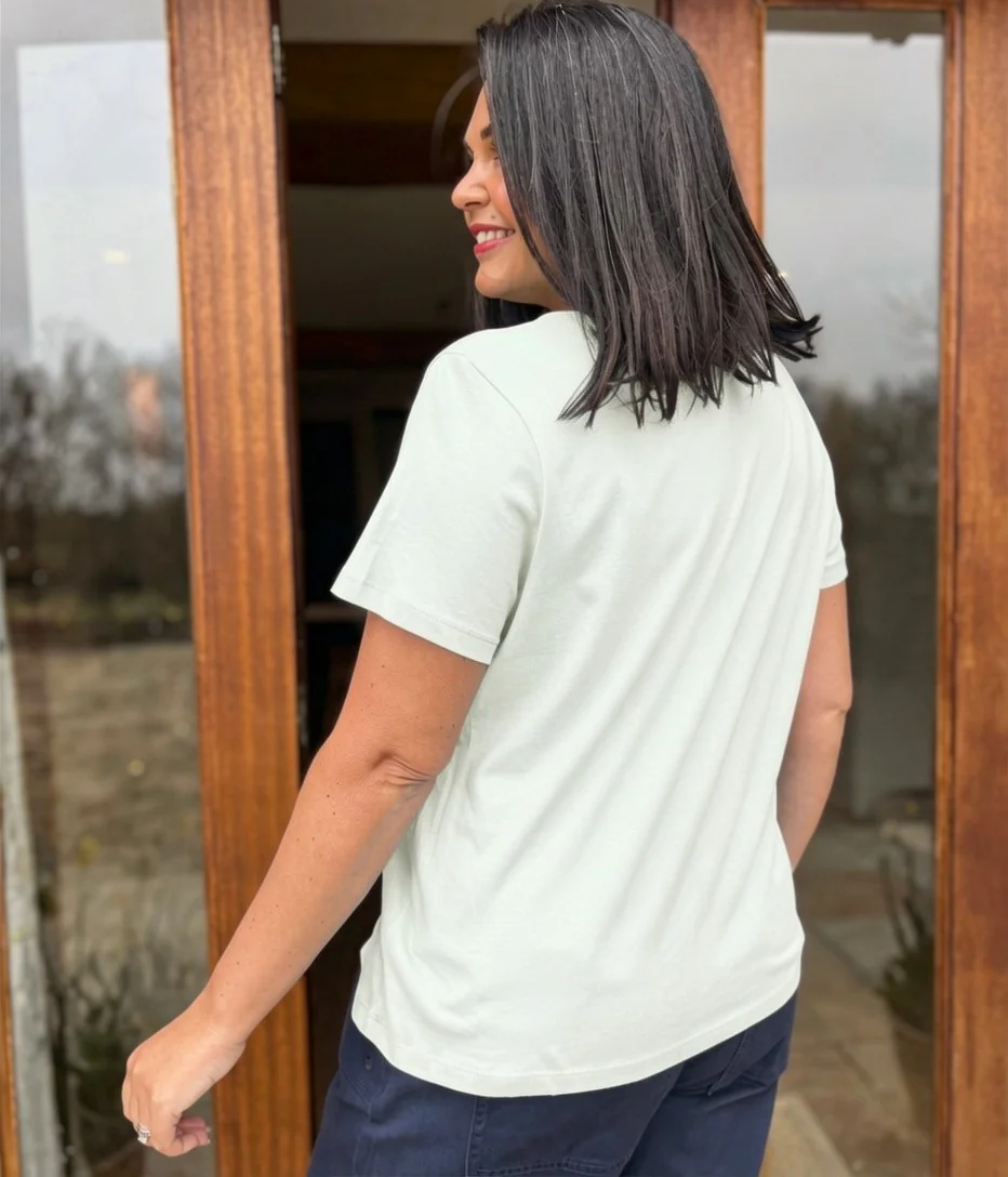 White Essential Cotton Tee - Image 2