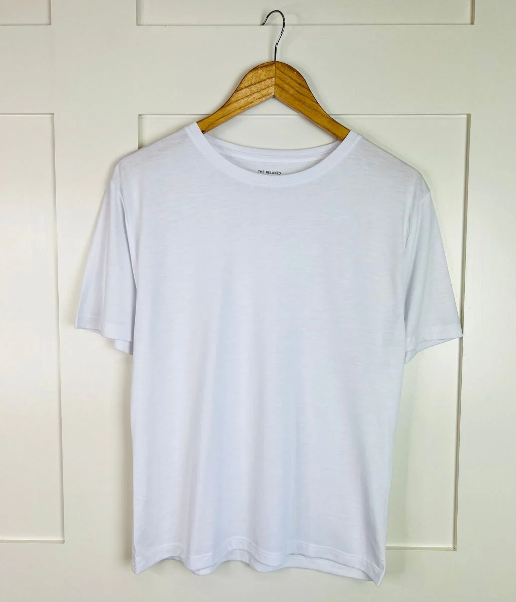 White Relaxed Short Sleeve Tee - Image 10
