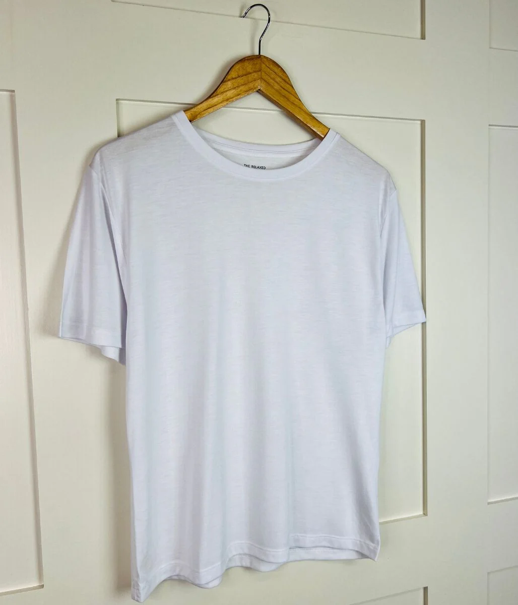 White Relaxed Short Sleeve Tee - Image 8