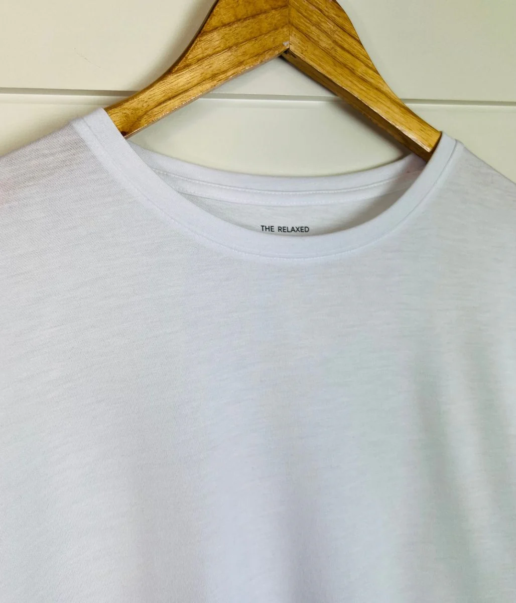 White Relaxed Short Sleeve Tee - Image 9