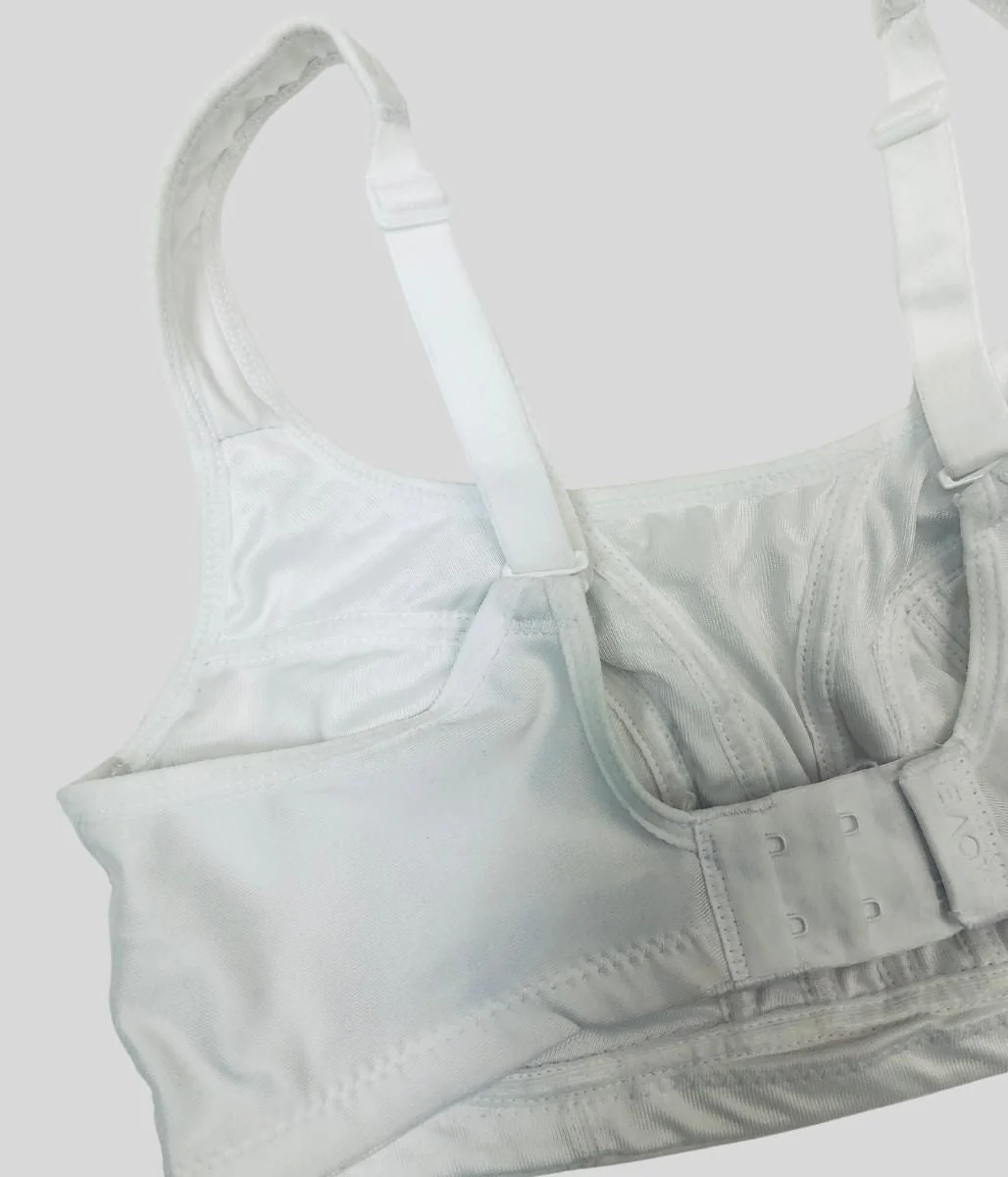 White Ultimate Support Sports Bra - Image 4