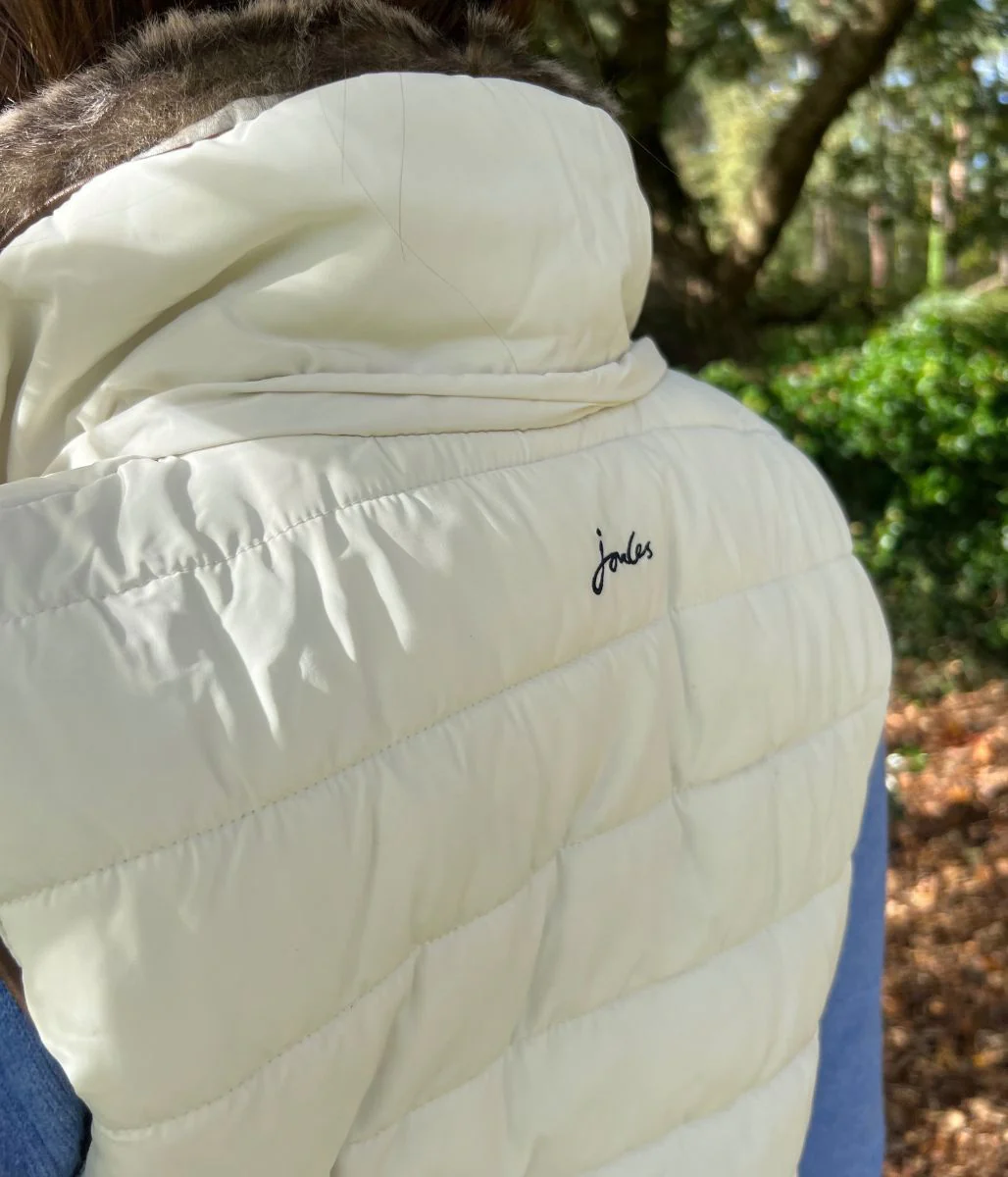 Winter White Melford Hooded Gilet - Image 6