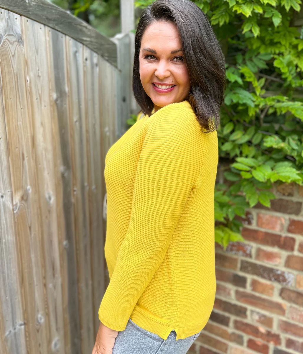 Yellow Ex Seasalt Cotton Makers Ribbed Jumper - Image 5