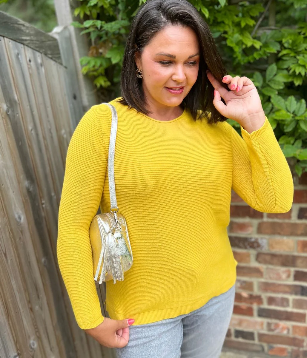 Yellow Ex Seasalt Cotton Makers Ribbed Jumper - Image 6
